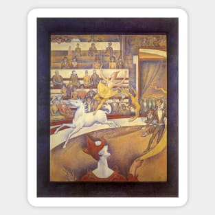 The Circus by Georges Seurat Sticker